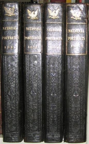 (PORTRAITURE.) Longacre, James B.; and James Herring, editors. The National Portrait Gallery of Distinguished Americans.